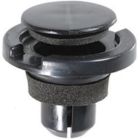 Black Nylon With Sealer Rocker Moulding Retainers - 17MM Hole 16MM Stem 25MM Flange - 5 Pack