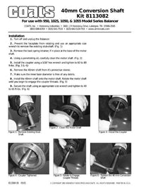 Conversion Wheel Balancer Shaft Converts 28 mm to 40 mm (Only Shaft, Coupler)