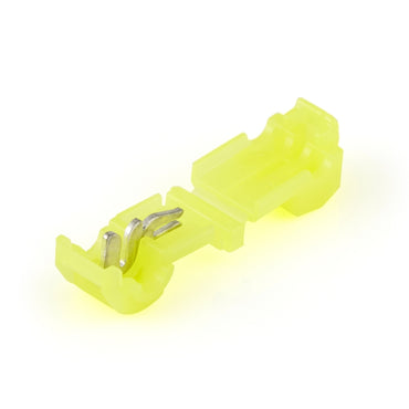 Yellow 12-10 Gauge Mid Wire T-Tap Connectors - 100 Pack