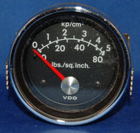 VDO Marine Electric Oil Pressure Gauge  0-80lbs 2-3/8"  dia. 12V