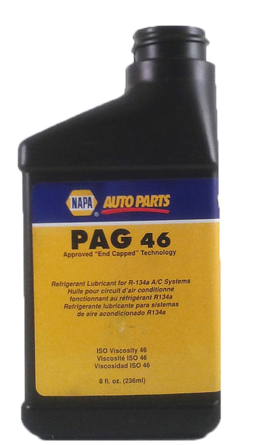 NAPA 409888 Air Conditioning Refrigerant Oil PAG 46 Oil 8 oz Lubricant for R134a A/C Systems