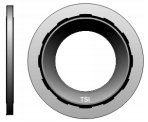 GM Sealing Washer, 5/8 in Thick Black, 10 PK