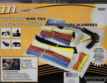 777 Piece Wire Tie Kit w/ Wire Tie Gun