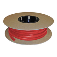 Flexible Thin Single Wall Non-Adhesive Heat Shrink Tubing 2:1 Red 1" ID - 50' Ft Spool