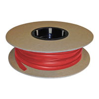 Flexible Thin Single Wall Non-Adhesive Heat Shrink Tubing 2:1 Red 1/8" ID - 25' Ft Spool