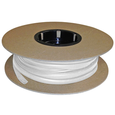Flexible Thin Single Wall Non-Adhesive Heat Shrink Tubing 2:1 White 3/8" ID - 100' Ft Spool