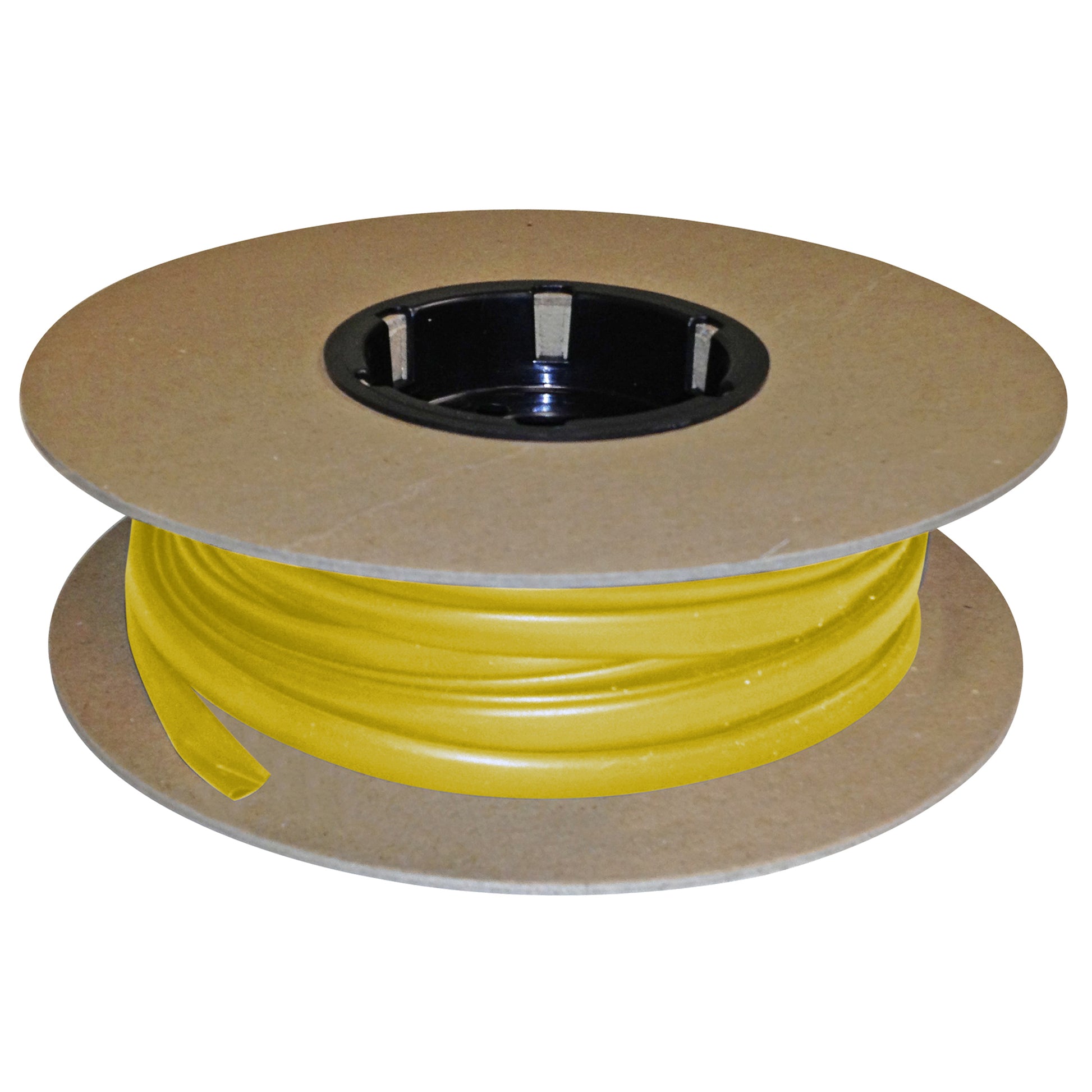 Flexible Thin Single Wall Non-Adhesive Heat Shrink Tubing 2:1 Yellow 1" ID - 50' Ft Spool