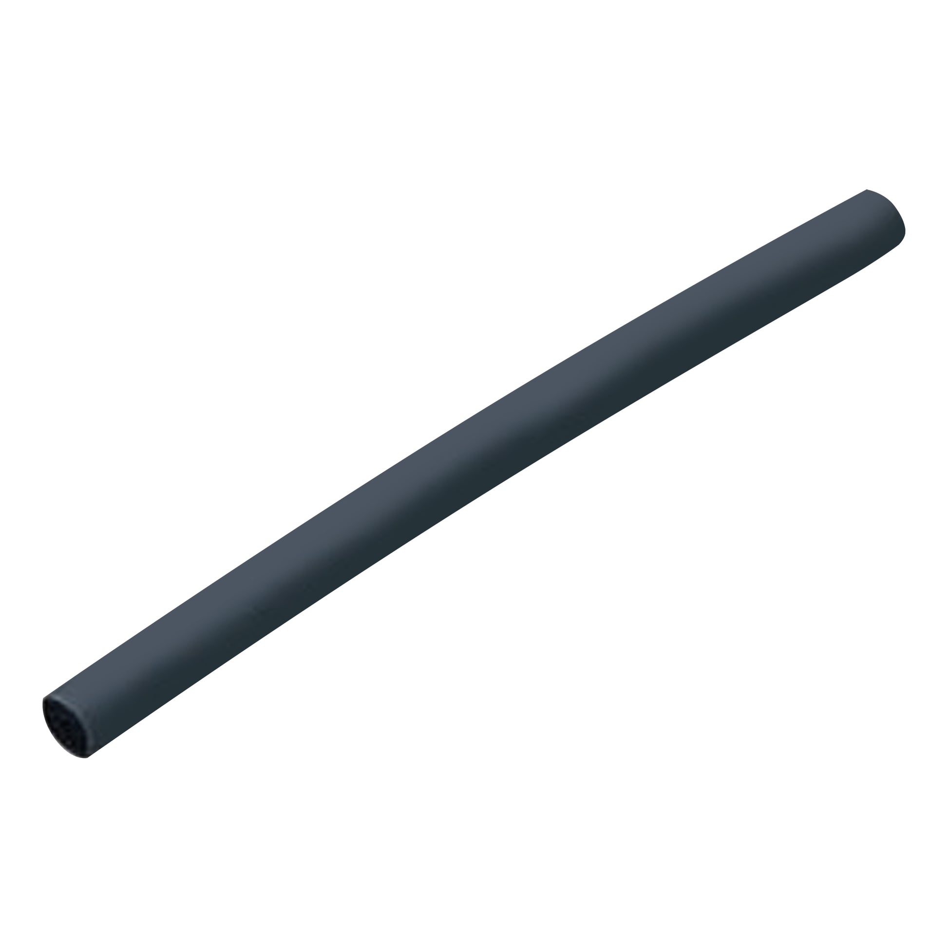 Flexible Thin Single Wall Non-Adhesive Heat Shrink Tubing 2:1 Black 3/4" ID - 50' Ft Spool