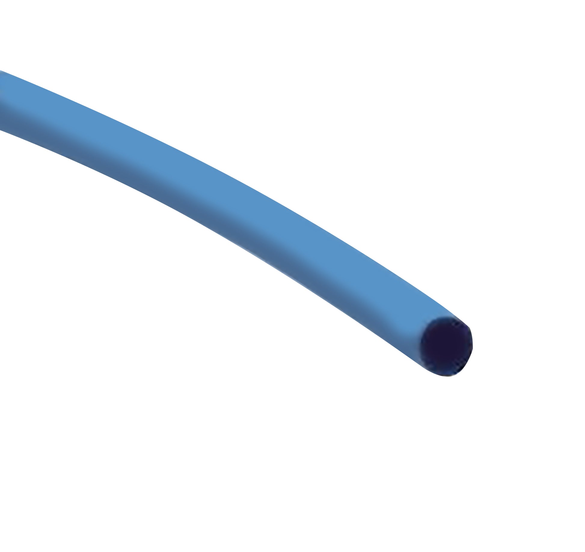 Flexible Thin Single Wall Non-Adhesive Heat Shrink Tubing 2:1 Blue 3/16" ID - 12" Inch 10 Pack