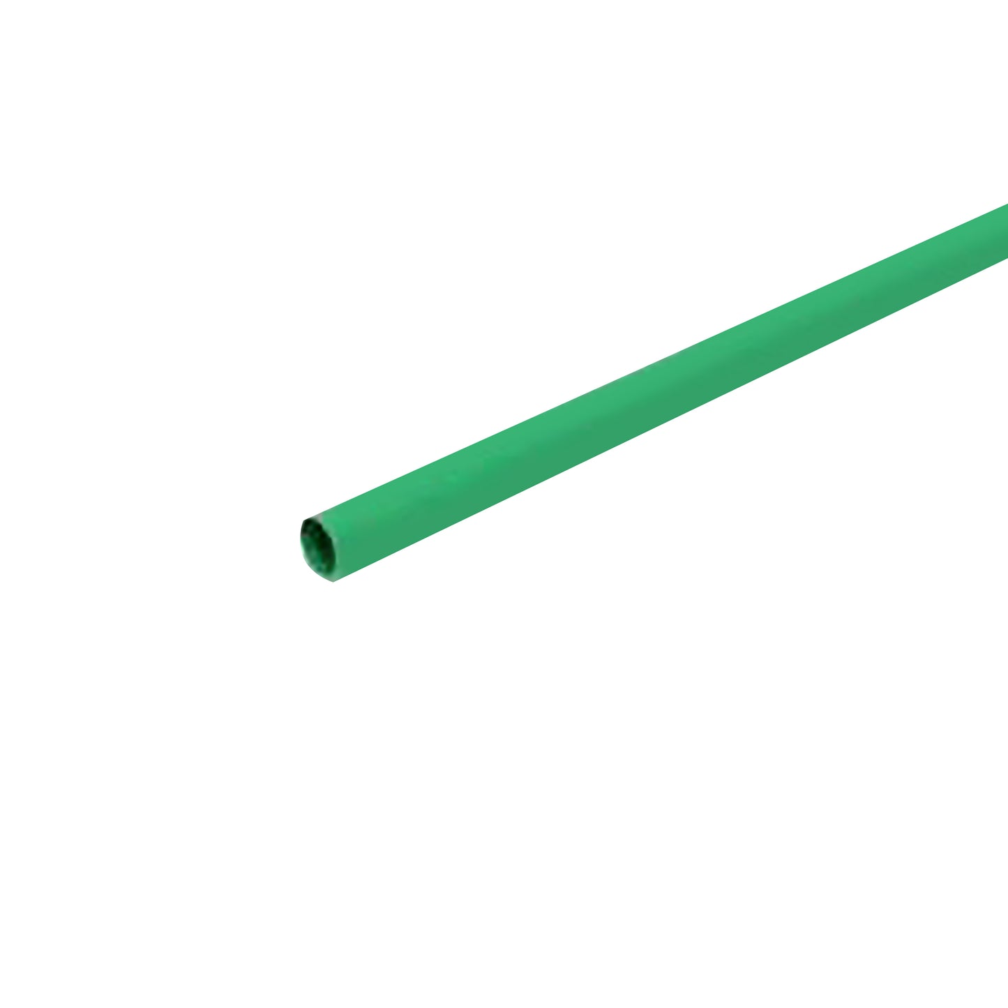 Flexible Thin Single Wall Non-Adhesive Heat Shrink Tubing 2:1 Green 1/4" ID - 25' Ft Spool