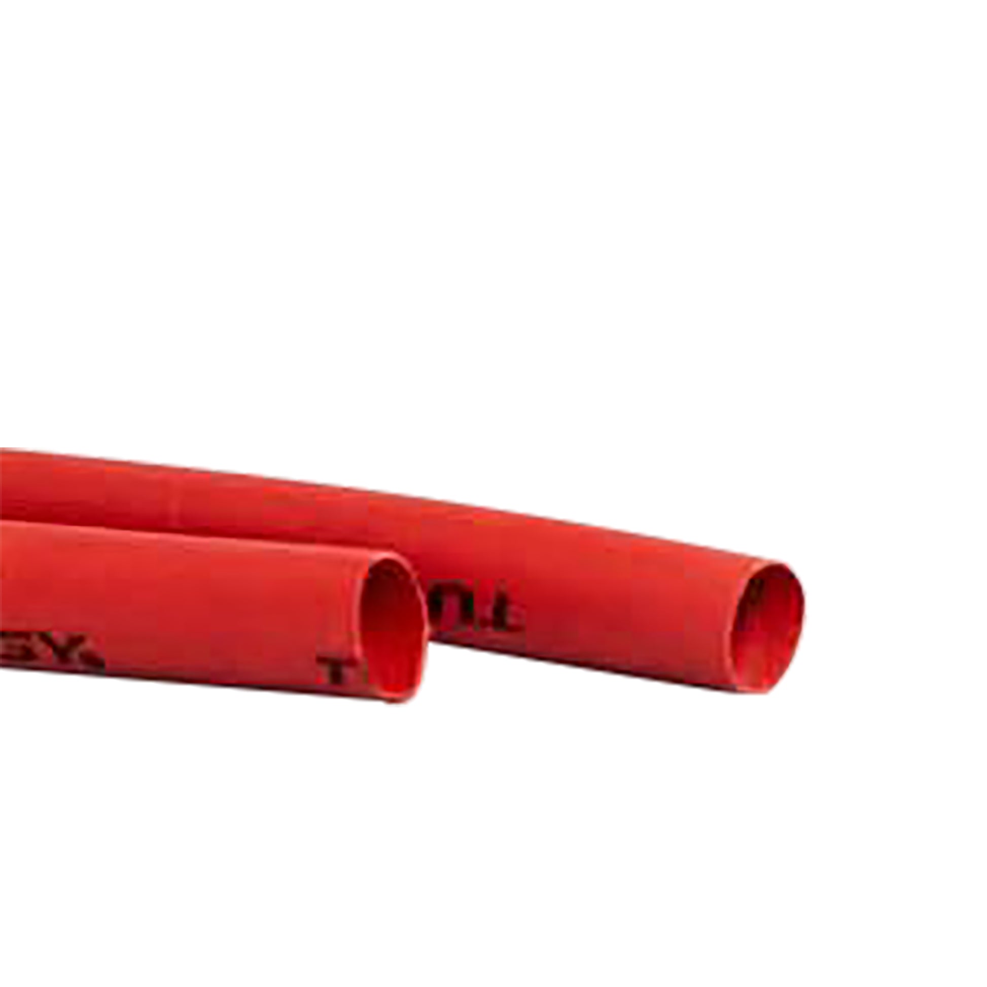 Flexible Thin Single Wall Non-Adhesive Heat Shrink Tubing 2:1 Red 1/4" ID - 12" Inch 10 Pack