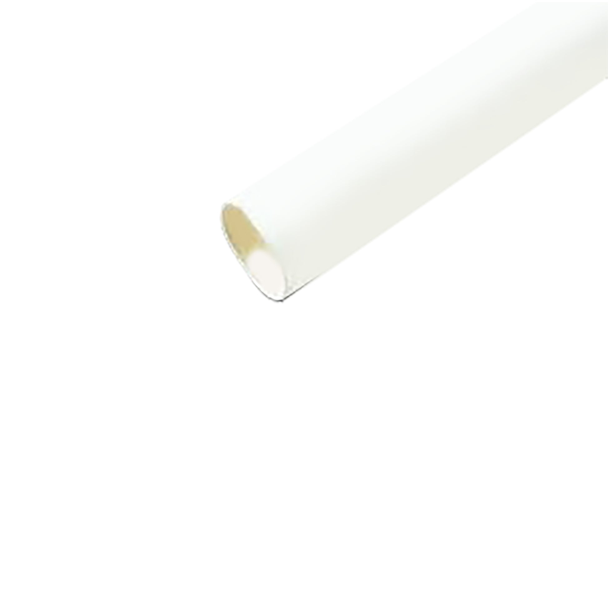 Flexible Thin Single Wall Non-Adhesive Heat Shrink Tubing 2:1 White 1/4" ID - 12" Inch 10 Pack