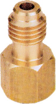 1/2" ACME male x 14mm x 1.5 female R-134a Hose Connector, each