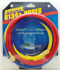 Replacement R134a 72" Hose Set of 3 - Red, Yellow, Blue