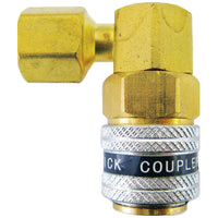 90° Low Side R-134a Quick Coupler 14mm x 1.5, each