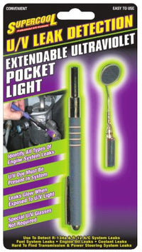 U/V Leak Detection Extendable Pocket Light with mirror