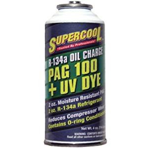 Supercool R134a Oil Charge PAG 100 plus UV Dye - 4 oz