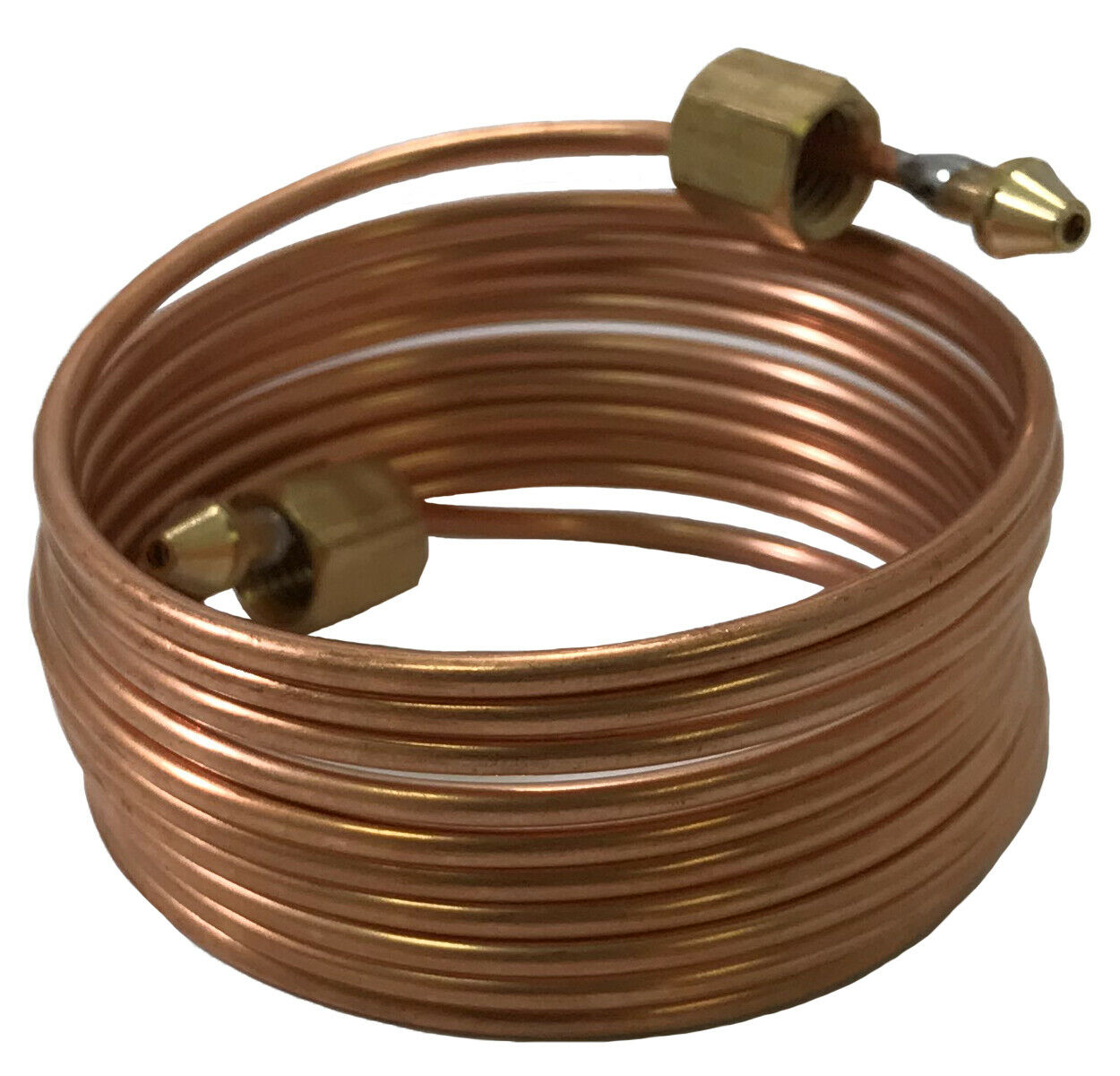 Mechanical Oil Pressure Gauge 72" Inch Copper Line Tubing Install Kit w/ Fittings