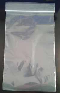 5X8 Inch Clear Plastic Reclosable Ziplock 2mil Bags - 100 Pack