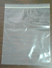 8X10 Inch Clear Plastic Reclosable Ziplock 2mil Bags - 100 Pack