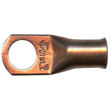 Standard Copper Lug 1/0 AWG 1/2" Ring Size - 10 Pack