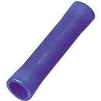 Vinyl Insulated Blue Butt Connector 16-14 Gauge - 100 Pack