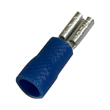 Vinyl Insulated Blue Female Quick Disconnect Connector 16-14 Gauge .110 Tab - 100 Pack