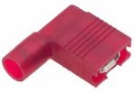 Nylon Insulated Red Flag Terminal Quick Disconnect Connector 22-18 Gauge .250 Tab - 100 Pack