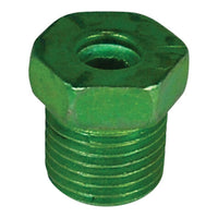 Green Oversize Tube Nut - 3/16" x 1/2" - 20 TPI - 9/16" Hex - 10 Pack