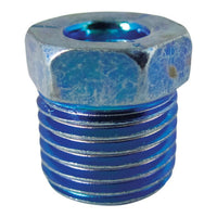 Blue Oversize Tube Nut - 1/4" x 9/16" - 18 TPI - 9/16" Hex - 10 Pack