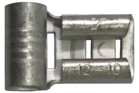 Non-Insulated Female Flag Terminal 12-10 Gauge .250 Tab - 100 Pack