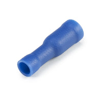 Vinyl Insulated Blue Female Bullet Connector 16-14 Gauge .156 Tab - 100 Pack