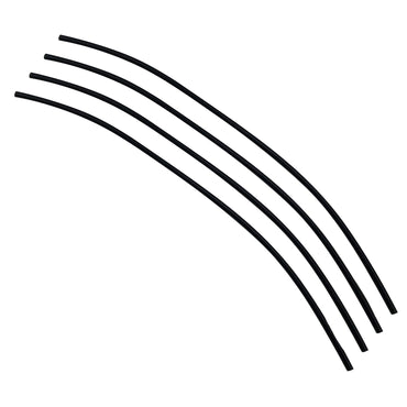 Flexible Thin Single Wall Non-Adhesive Heat Shrink Tubing 2:1 Black 3/64" ID - 100' Ft Spool
