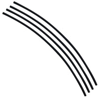 Flexible Thin Single Wall Non-Adhesive Heat Shrink Tubing 2:1 Black 1/16" ID - 48" Inch 4 Pack