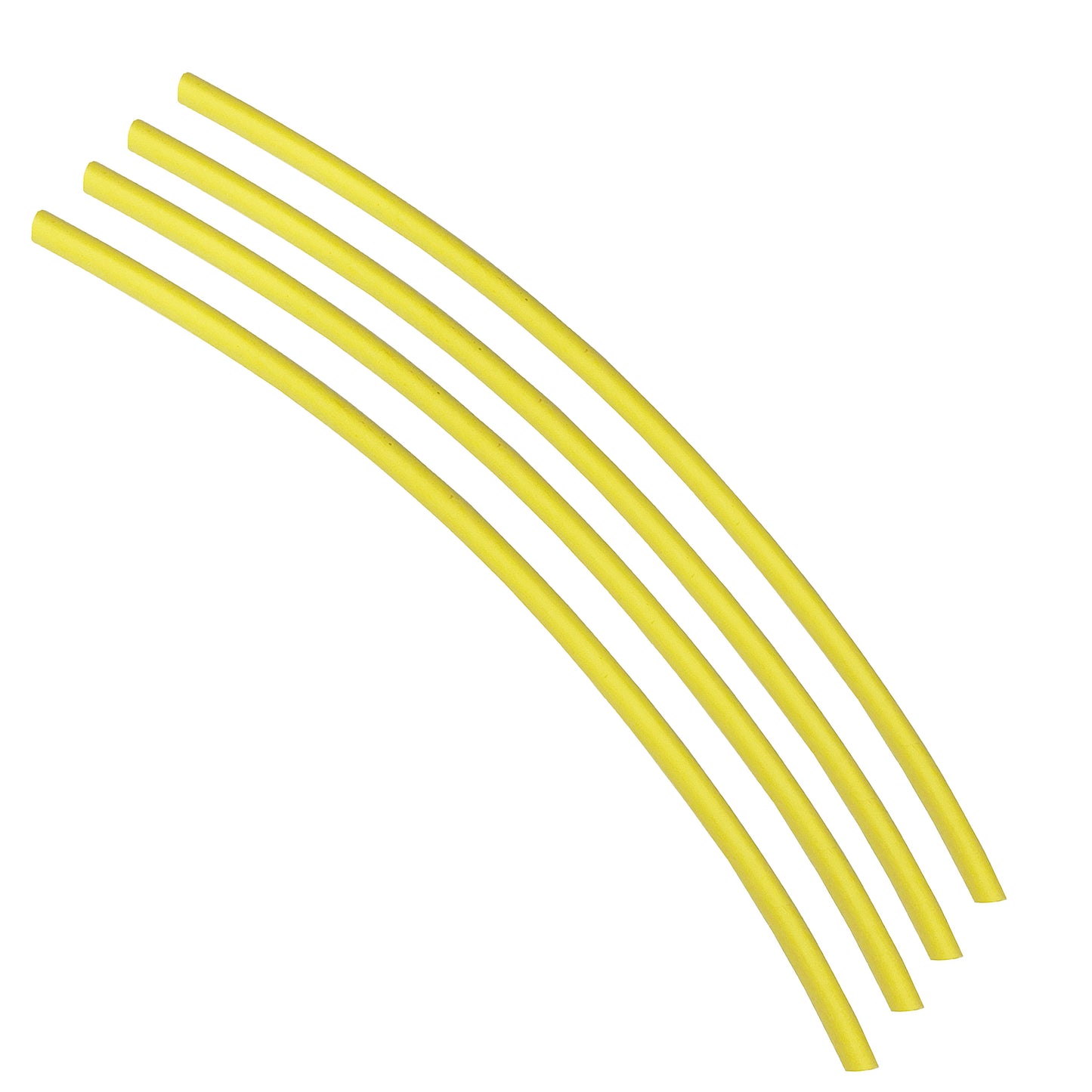 Flexible Thin Single Wall Non-Adhesive Heat Shrink Tubing 2:1 Yellow 3/32" ID - 25' Ft Spool