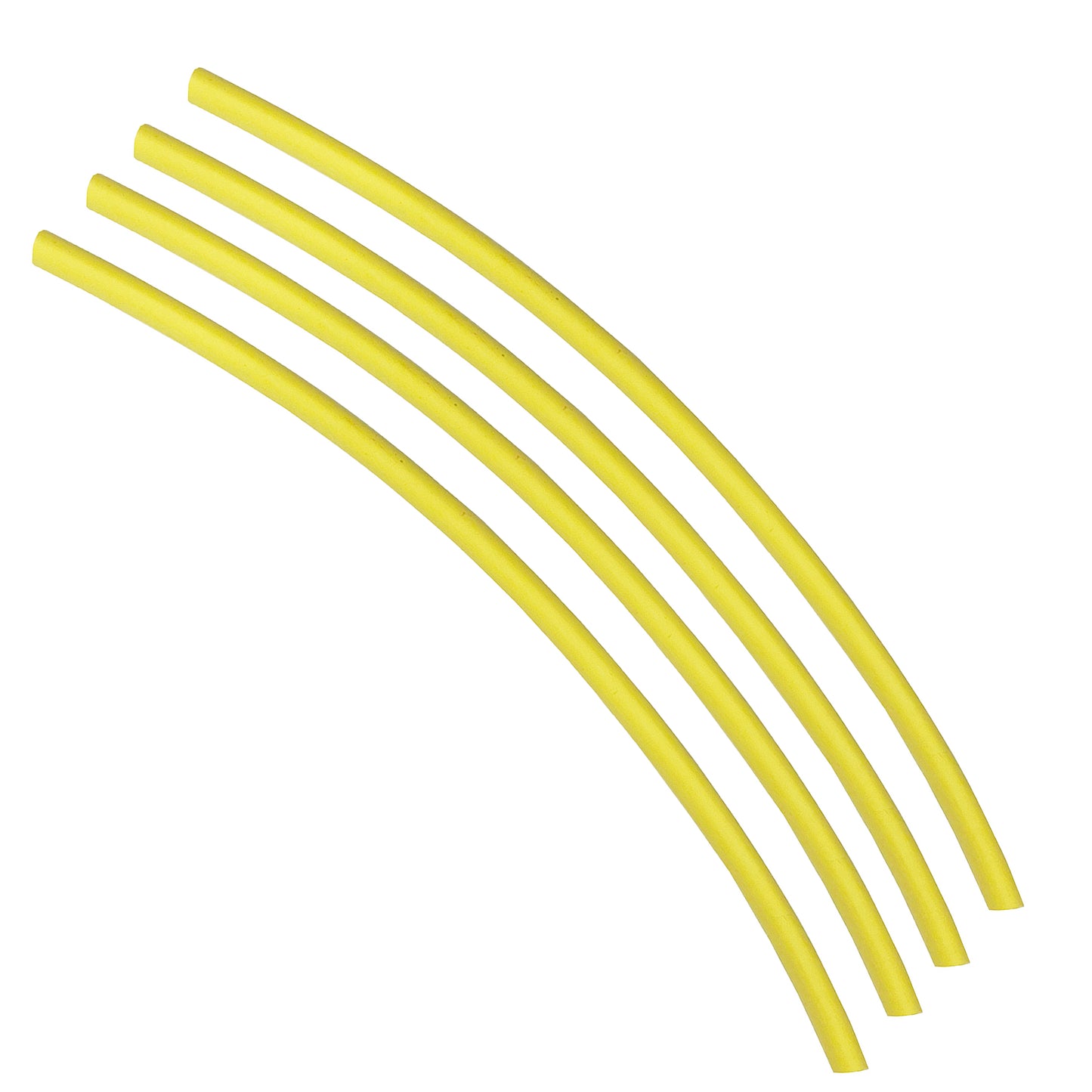 Flexible Thin Single Wall Non-Adhesive Heat Shrink Tubing 2:1 Yellow 1/8" ID - 25' Ft Spool