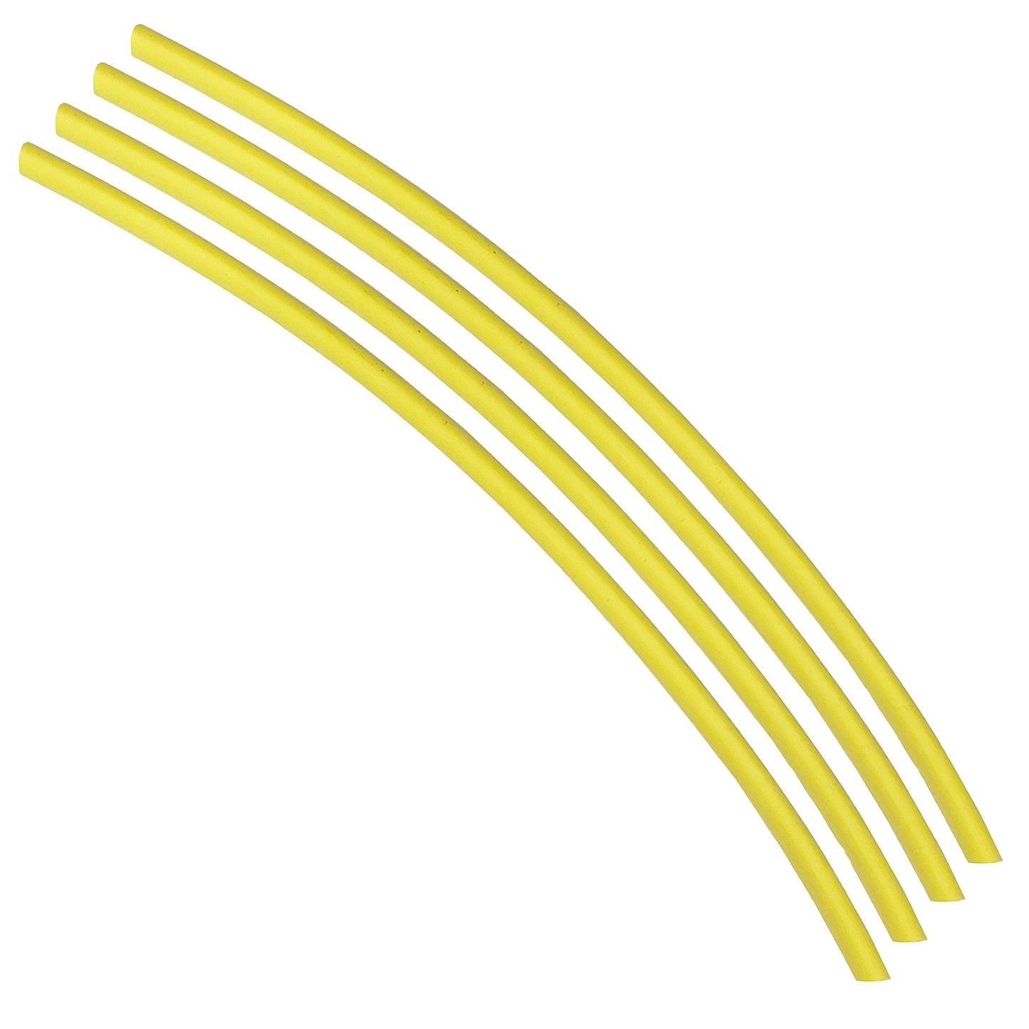 Flexible Thin Single Wall Non-Adhesive Heat Shrink Tubing 2:1 Yellow 3/16" ID - 25' Ft Spool