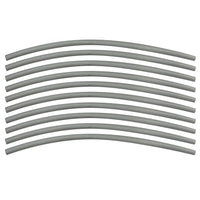 Flexible Thin Single Wall Non-Adhesive Heat Shrink Tubing 2:1 White 1/4" ID - 12" Inch 10 Pack