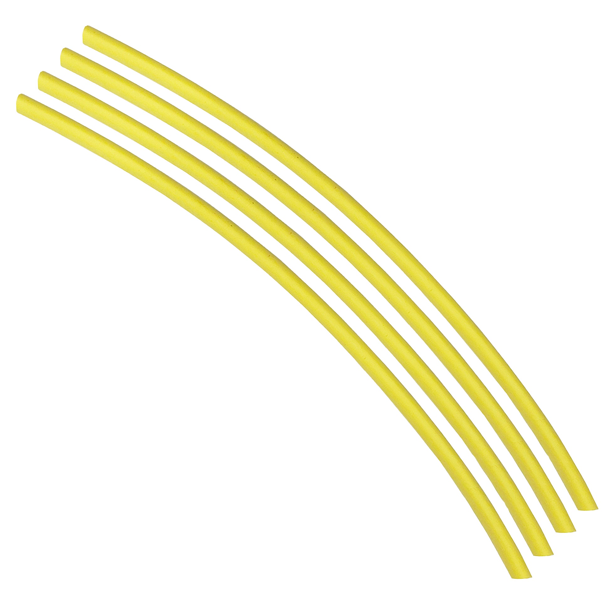 Flexible Thin Single Wall Non-Adhesive Heat Shrink Tubing 2:1 Yellow 1/4" ID - 100' Ft Spool