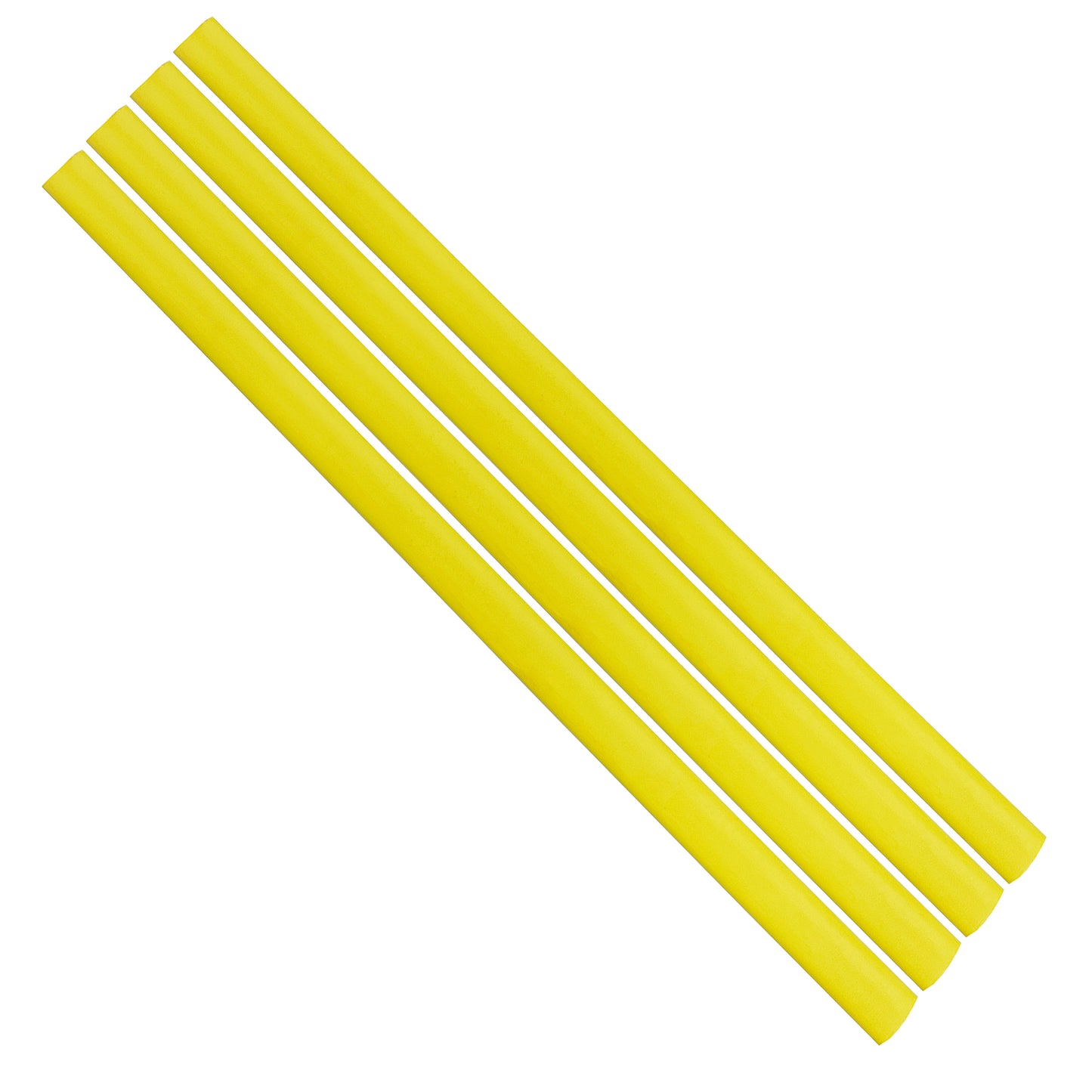 Flexible Thin Single Wall Non-Adhesive Heat Shrink Tubing 2:1 Yellow 3/8" ID - 25' Ft Spool