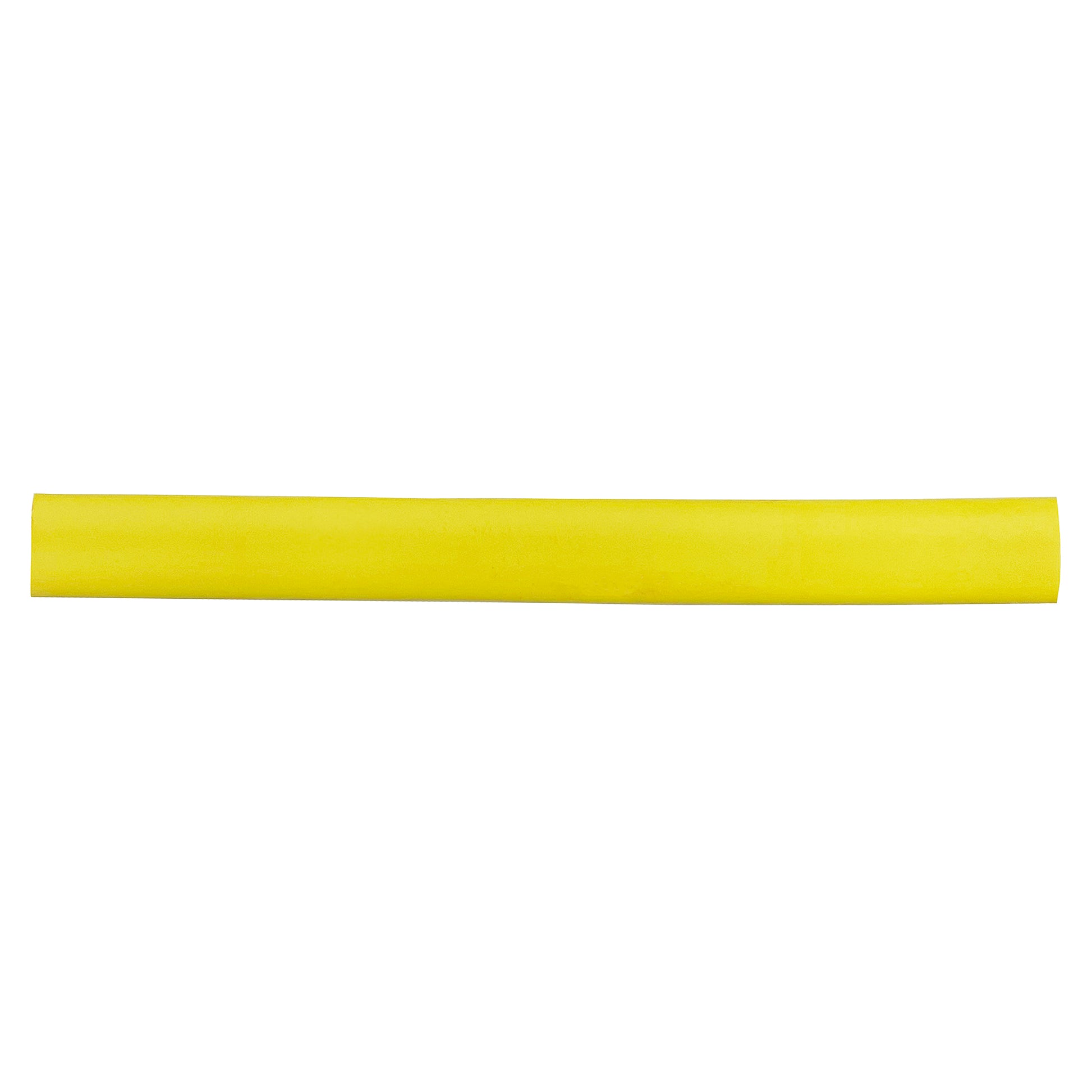 Flexible Thin Single Wall Non-Adhesive Heat Shrink Tubing 2:1 Yellow 3/8" ID - 100' Ft Spool