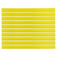 Flexible Thin Single Wall Non-Adhesive Heat Shrink Tubing 2:1 Yellow 3/4" ID - 12" Inch 10 Pack