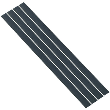 Flexible Thin Single Wall Non-Adhesive Heat Shrink Tubing 2:1 Black 1" ID - 48" Inch 4 Pack