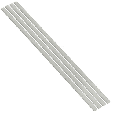 Flexible Thin Single Wall Non-Adhesive Heat Shrink Tubing 2:1 White 1" ID - 48" Inch 4 Pack