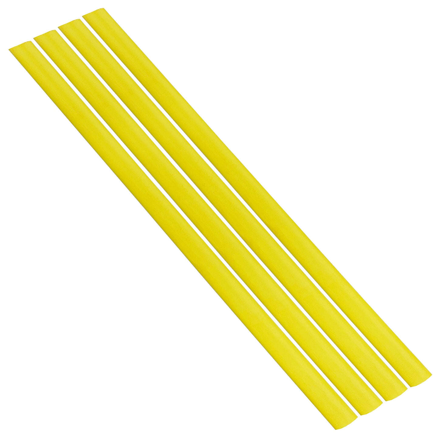 Flexible Thin Single Wall Non-Adhesive Heat Shrink Tubing 2:1 Yellow 1" ID - 25' Ft Spool