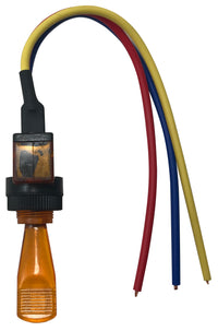 Universal Amber Illuminated ON / OFF Toggle Switch SPST - 12 Volt 10 Amp W/ 6 Inch Leads