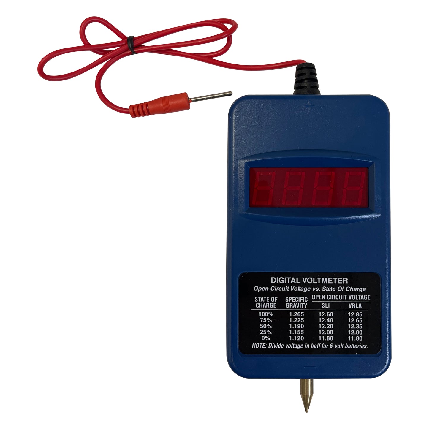 Deka East Penn 08751 Digital Voltmeter Gauge For 6 & 12 Volt Batteries