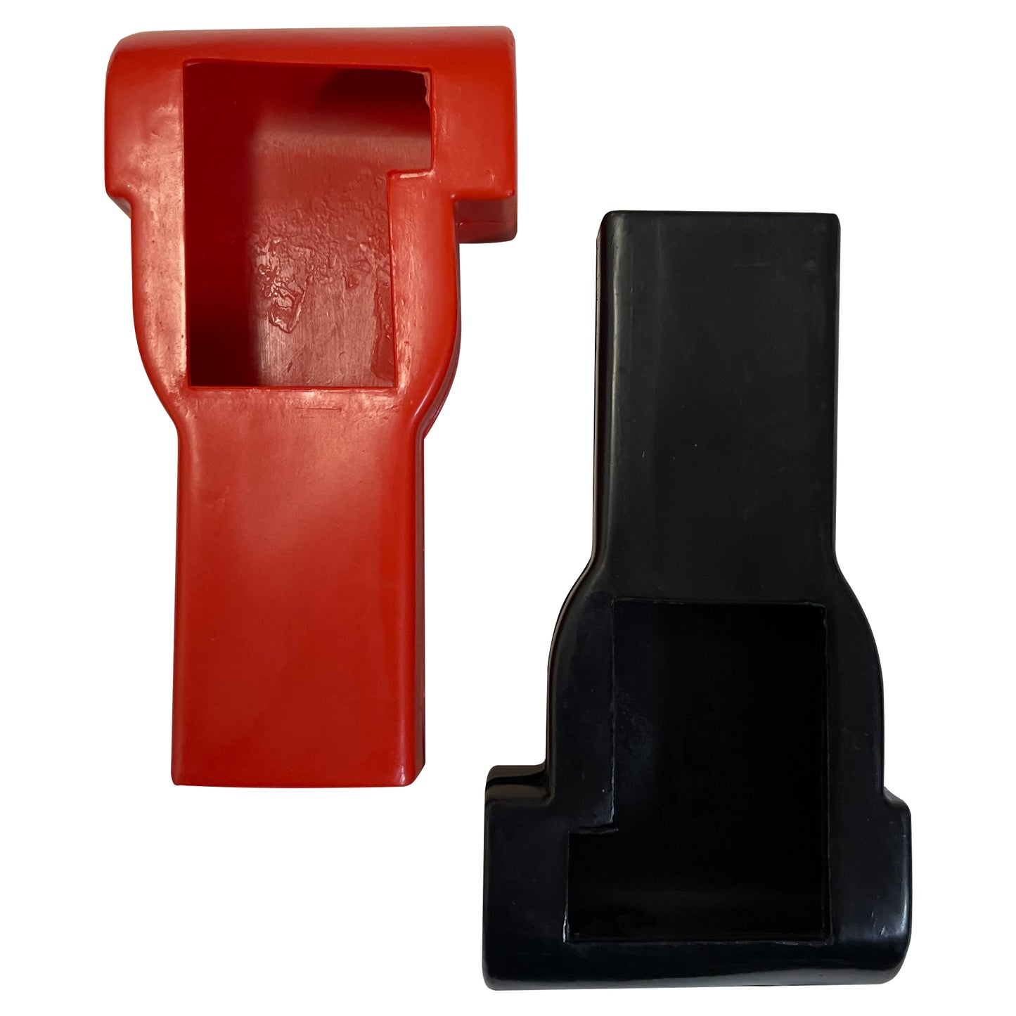 Black and Red Straight Battery Cable Terminal Protection Boots - 4 & 6 Gauge