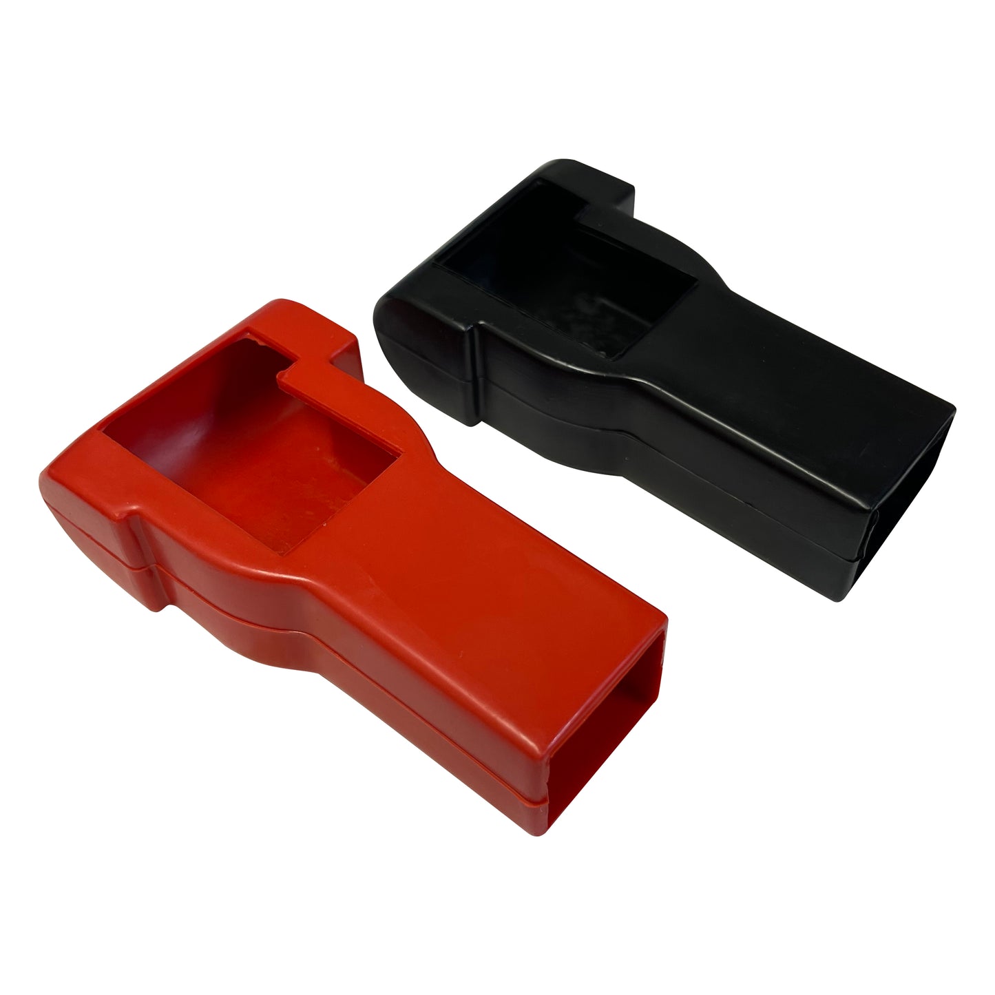 Black and Red Straight Battery Cable Terminal Protection Boots - 4 & 6 Gauge