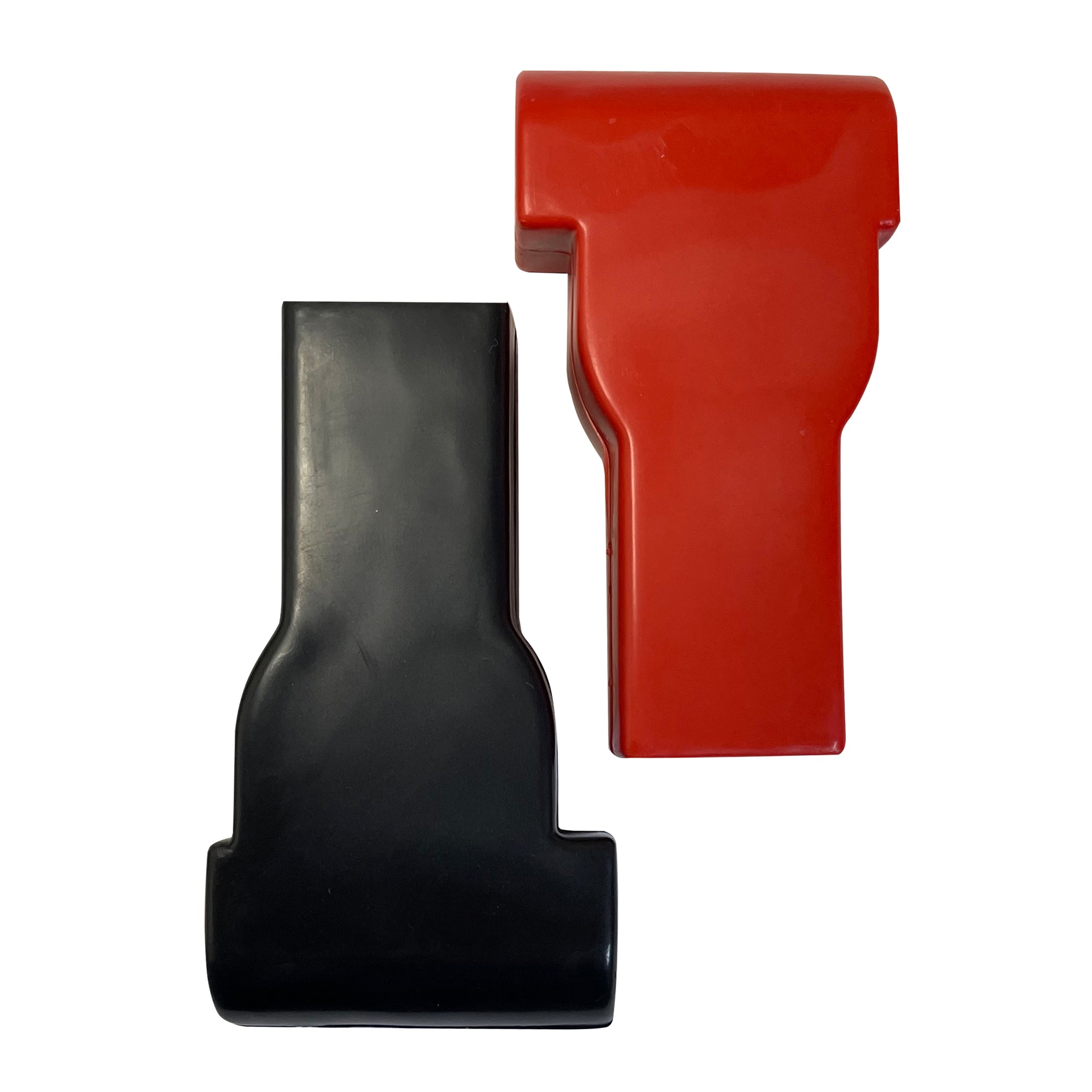 Black and Red Straight Battery Cable Terminal Protection Boots - 4 & 6 Gauge